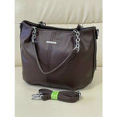 Сумка Baliviya, фактура гладкая, коричневый