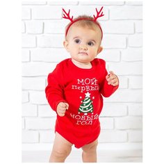 Боди Валерия Мура, размер 74, красный