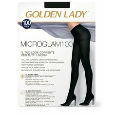 Колготки Golden Lady Micro Glam, 100 den, размер 5/5XL, nero