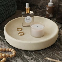 Подставка для украшений MUSKO, 19х3.5х19 см, , бежевый