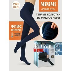 Колготки MiNiMi, 260 den, 3 шт., размер 2, blu scuro