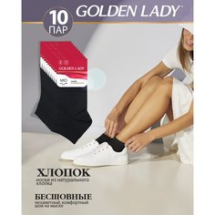 Носки Golden Lady, комплект, 10 пар, размер 39-41 (25-27), nero