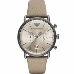 Наручные часы EMPORIO ARMANI Aviator, серебристый