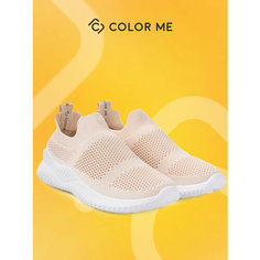 Слипоны Color Me, размер 39, бежевый