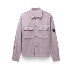 Рубашка C.P. COMPANY corduroy buttoned utility overshirt, размер 56, сиреневый