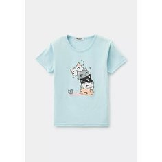 Футболка BLACKSI, размер 140, светло-голубой