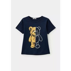 Футболка BLACKSI, размер 140, темно-синий