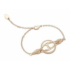 Браслет Just Cavalli, фианит, размер 19 см, розовое золото