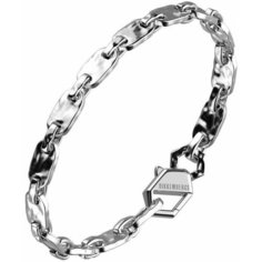 Браслет BIKKEMBERGS, искусственный камень, кристалл, серебряный
