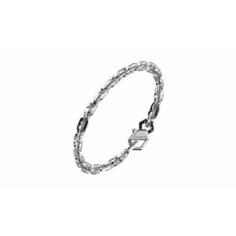 Браслет BIKKEMBERGS, искусственный камень, кристалл, серебристый