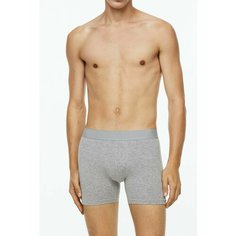 Трусы H&M, комплект из 5 шт., размер M, серый, черный