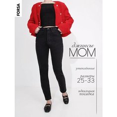Джинсы мом , размер 31, черный Forsa