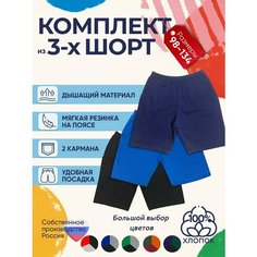 Шорты Детрик Весна-лето 2024, размер 122, голубой, синий, черный