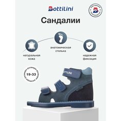 Сандалии Bottilini, размер 31, синий