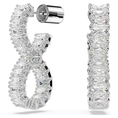 Серьги SWAROVSKI, кристаллы Swarovski, серебристый
