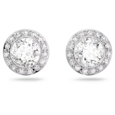 Серьги SWAROVSKI, кристаллы Swarovski, серебристый