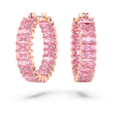 Серьги SWAROVSKI, кристаллы Swarovski, розовое золото