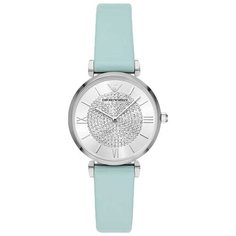 Наручные часы EMPORIO ARMANI Gianni T-Bar, бирюзовый/серебристый