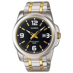 Наручные часы CASIO Collection, серебряный, черный, золотой