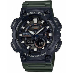 Наручные часы CASIO, черный/зеленый