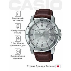 Наручные часы CASIO Collection, серебряный/коричневый