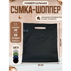 Сумка авоська Avoska, фактура матовая, черный