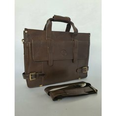 Портфель Black Buffalo Bags, фактура зернистая, коричневый 05