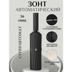 Смарт-зонт Дождя.NET, черный