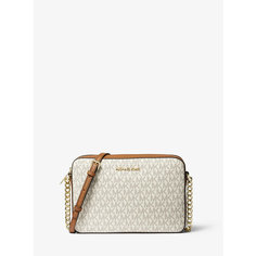 Сумка кросс-боди MICHAEL KORS, фактура рельефная, зернистая, матовая, ванильный