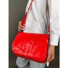 Сумка кросс-боди , фактура гладкая, ярко-красный Unvers Leather Istanbul
