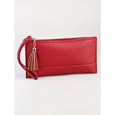 Кошелек Skin, фактура зернистая, burgundy