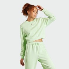 Свитшот adidas ALL SZN Fleece, размер L INT, , зелeный