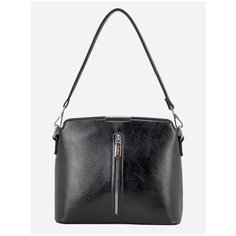 Сумка кросс-боди Raffinni, фактура гладкая, черный