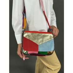 Сумка кросс-боди , фактура гладкая, мультиколор Unvers Leather Istanbul