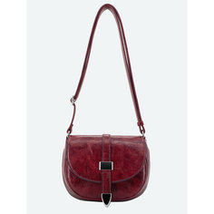 Сумка кросс-боди Raffinni, фактура гладкая, бордовый