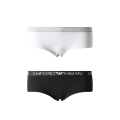 Трусы EMPORIO ARMANI, комплект из 2 шт., размер M, белый, черный