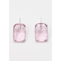Серьги ( Verba ), кристалл, размер 40 мм, розовый