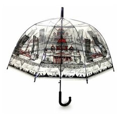 Зонт-трость ART Pride, черный, красный