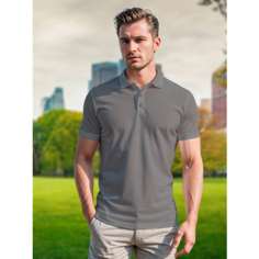 Поло, 1 шт., размер (56)3XL, серая Primier Textile