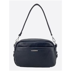 Сумка кросс-боди Raffinni, фактура зернистая, чёрный