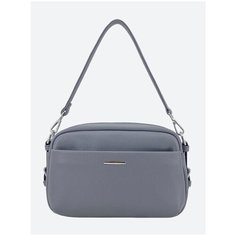 Сумка кросс-боди Raffinni, фактура зернистая, серый..