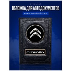 Обложка для автодокументов AUTO-OBLOZHKA, черный