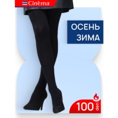Колготки Cinema черные 100 den из микрофибры, 100 den, размер 3, nero