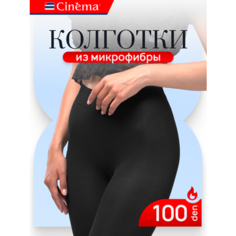 Колготки Cinema черные 100 den из микрофибры, 100 den, размер 4, nero