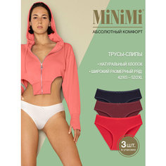 Трусы MiNiMi, комплект из 3 шт., размер 48/L, мультиколор