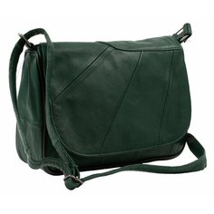 Сумка кросс-боди , фактура гладкая, темно-зеленый Unvers Leather Istanbul