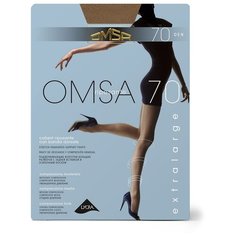 Колготки Omsa Attiva Extralarge, 70 den, профилактический класс компресии, размер 6, caramello