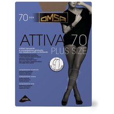 Колготки Omsa Attiva Plus Size, 70 den, размер 6, daino