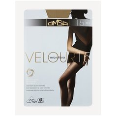 Колготки Omsa Velour, 15 den, размер 3, caramello