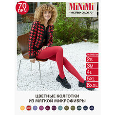 Колготки MiNiMi Multifibra Colors, 70 den, размер 5, Rosso Mosto